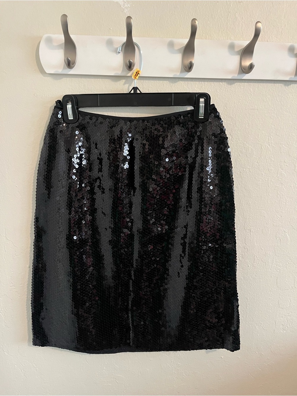 INC International Concepts Black Sequin Pencil Skirt